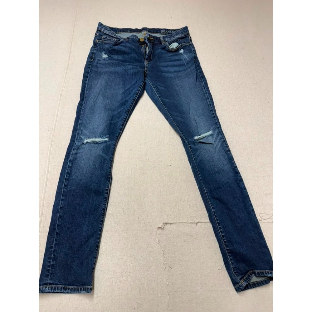 Blank NYC Women's Distressed Skinny Jeans Size 30 Blue Denim Ripped [A25]